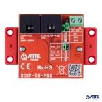 SDIP‑20‑AD0 Adapter PoE Gigabit obniżający napięcie do 5V/12V/24V, Pout 20W, 802.3af/at oraz PASSIVE