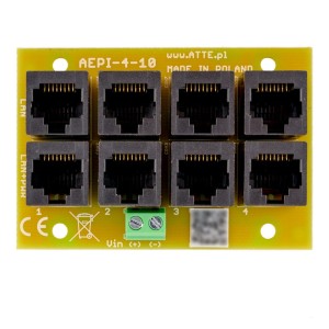 AEPI-4-10-OF 4-Channel 10/100 Mbps passive PoE adapter