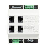 SWPS-4-11-DIN4 Switch PoE 4 portowy z wbudowanym zasilaczem na szynę TH35